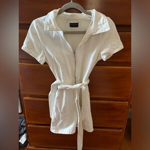 White Fox White Denim Dress